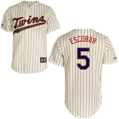 Eduardo Escobar #5 mlb Jersey-Minnesota Twins Women's Authentic Alternate 3 White Baseball Jersey